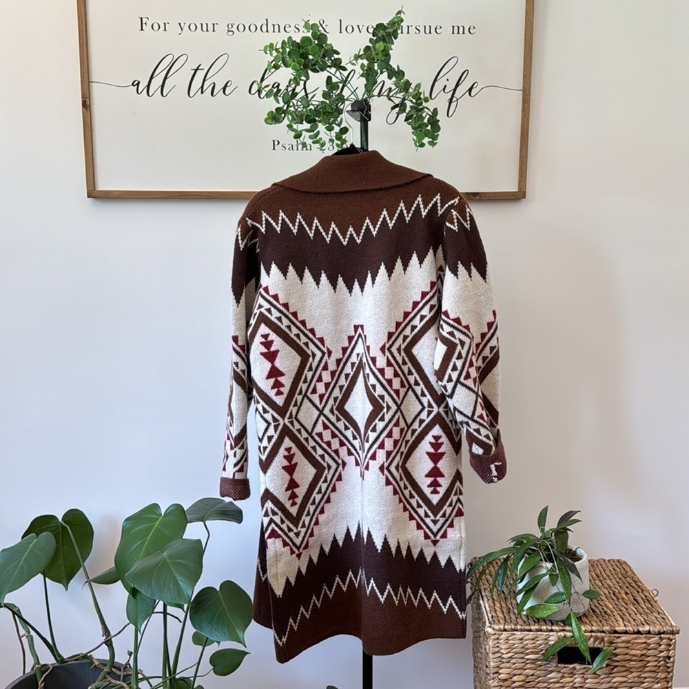 Geometric Retro/boho Inspired Spring Jacket | small - Picture 12 of 12